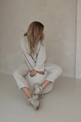 Cordjacke Beige