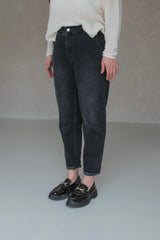 Mom-Jeans Ash-Black ELANI